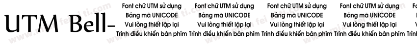 UTM Bell字体转换